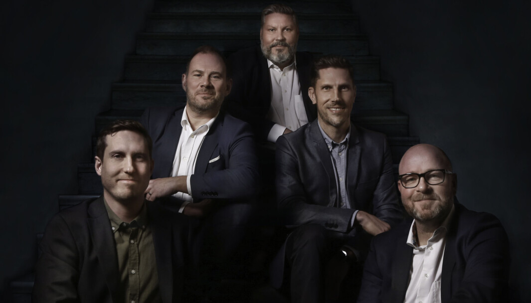 Fra venstre Linus Lundevall, Martin Stenke, Michael Jäderlind, Jonas Hyse og Jerker Hörstedt Fra venstre Linus Lundevall, Martin Stenke, Michael Jäderlind, Jonas Hyse og Jerker Hörstedt
