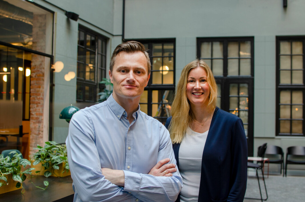 Geir Allan Hove, CEO i NOVA og Ingrid Kjöllerström, HR-sjef i NOVA