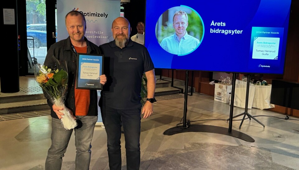 Tomas Hensrud Gulla i Novacare er årets Optimizely bidragsyter.